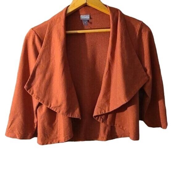Vanity Casual Medium Open Front Cropped Cardigan/Blazer - Picture 1 of 4